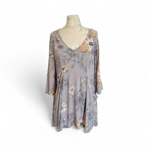 Free People Floral V-Neck Women Dress